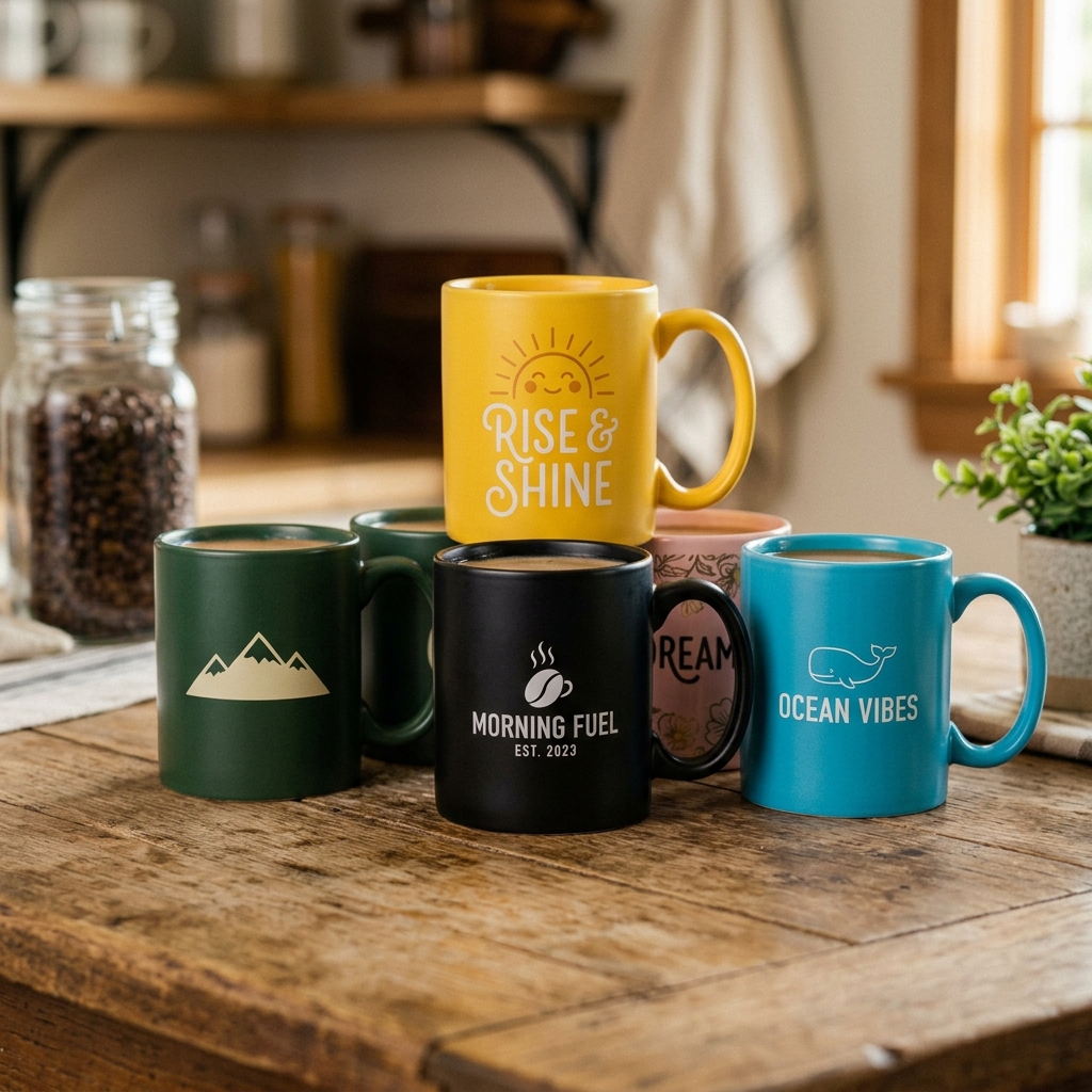 Coloured Mug Printing