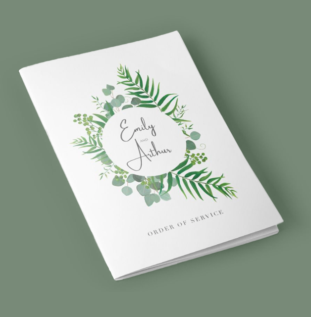 Order of Service Booklets